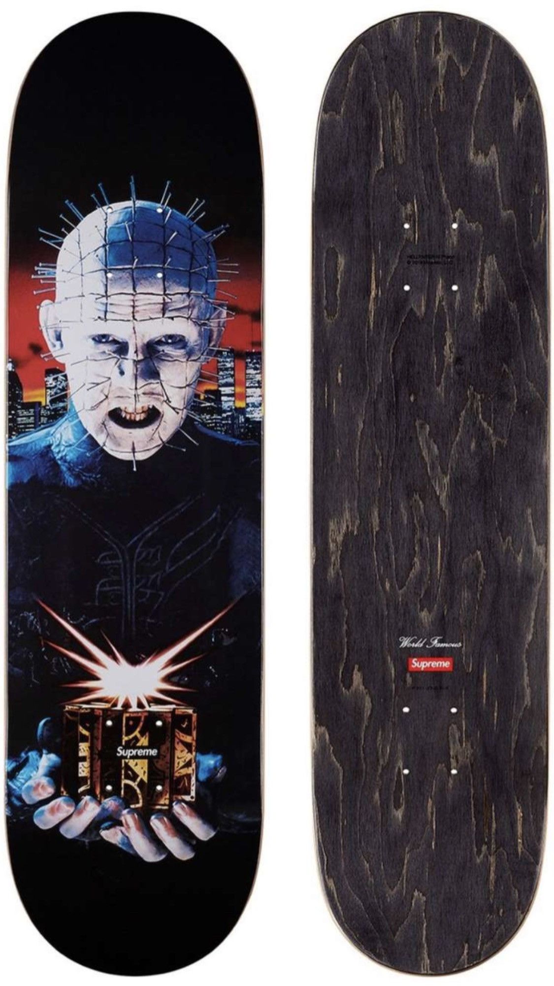 (希少) Supreme Hellraiser Skateboard Deck Supreme SS18 Hellraiser Skateboard Deck Black/Multicolor Box