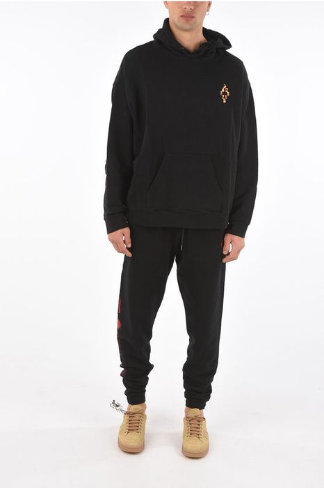 Marcelo Burlon maxi patch pocket FIRE CROSS hoodie Grailed