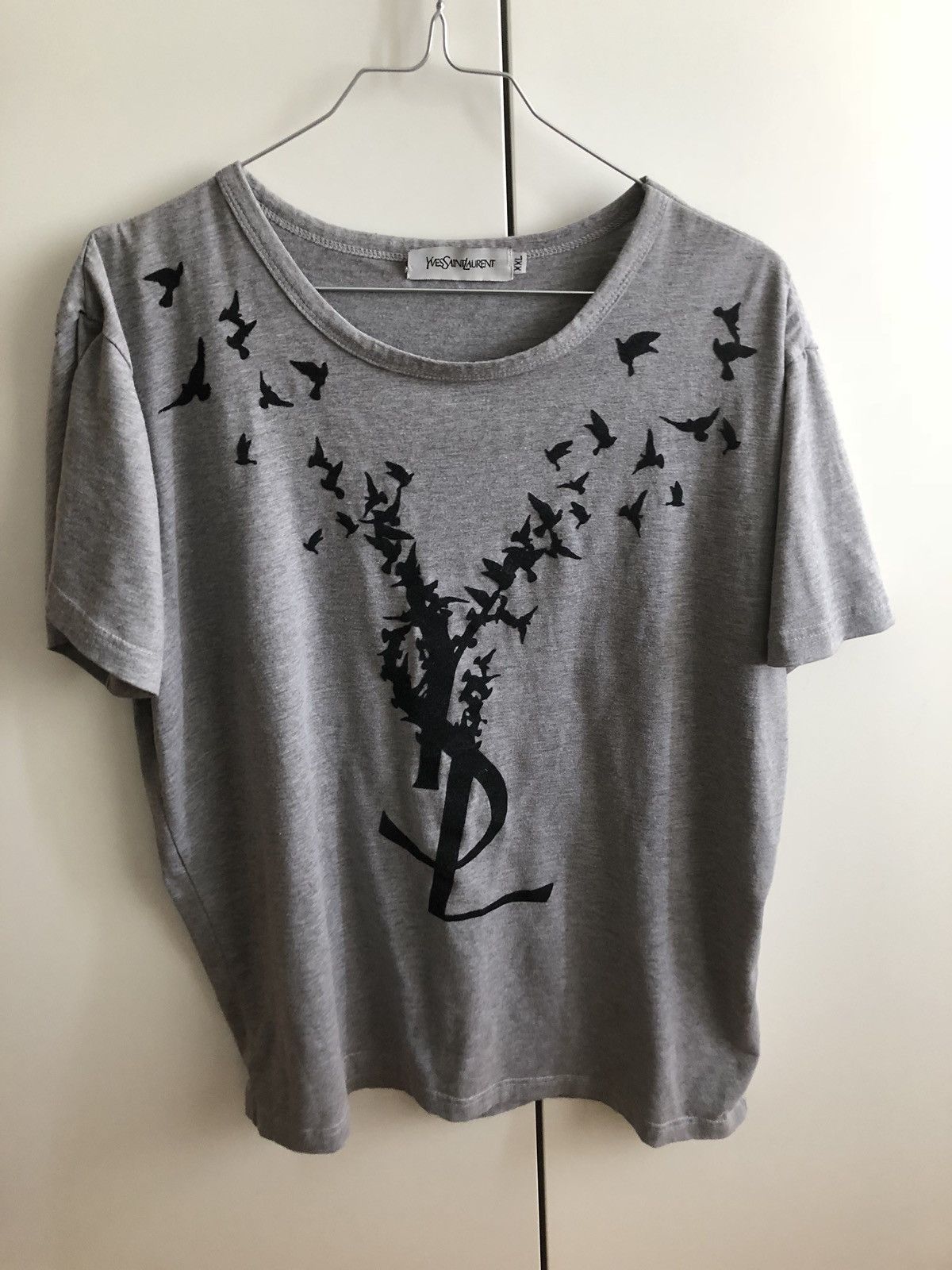 Ysl birds t shirt discount