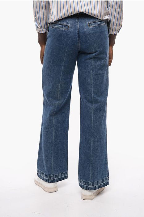 Valentino Flush Pocket Wide Leg Cotton Denims 30cm | Grailed