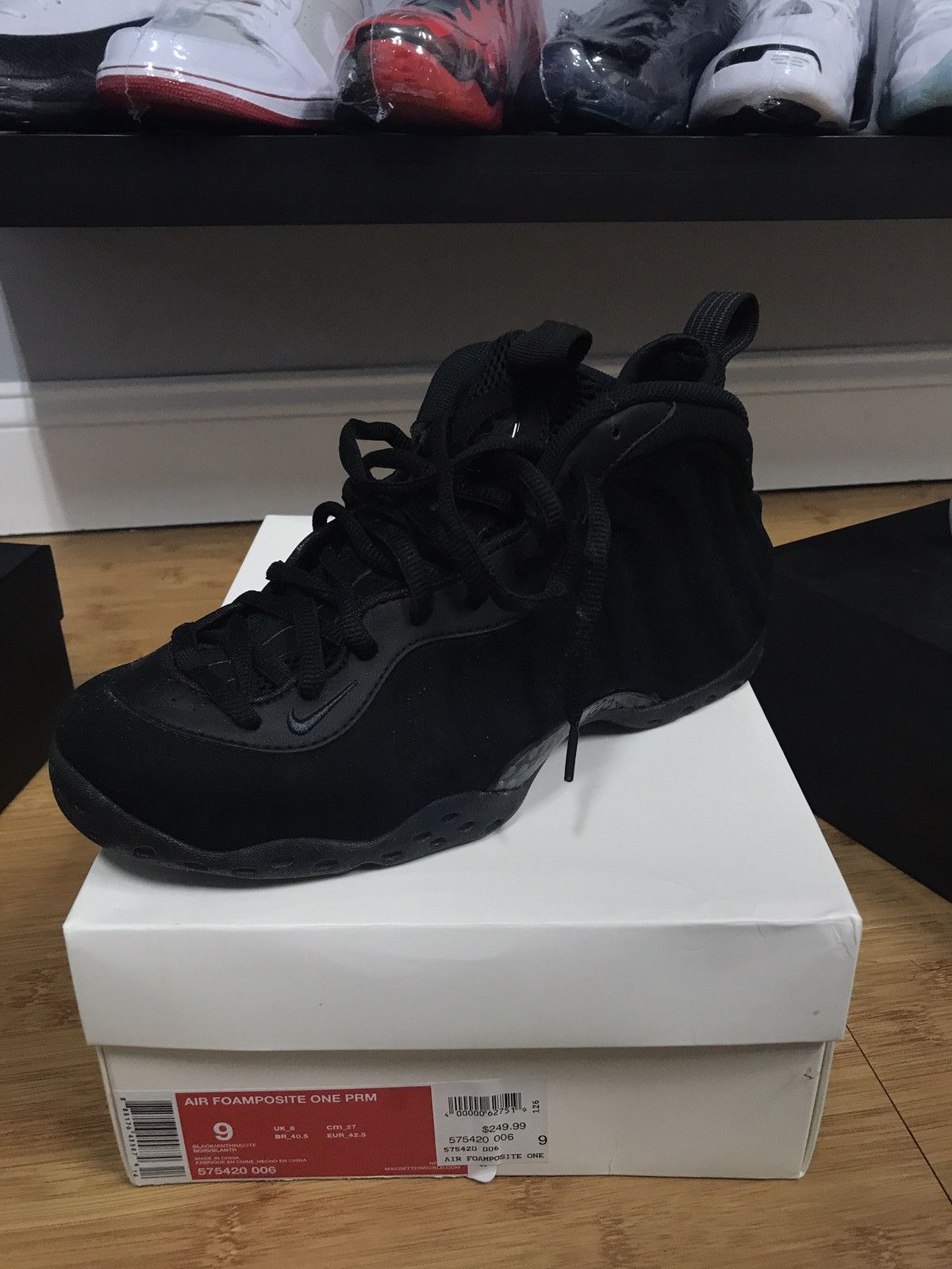 Foamposite Black Suede