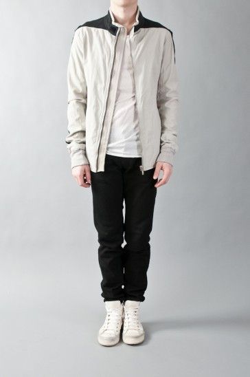 MIXED MATERIAL PILOT JACKET