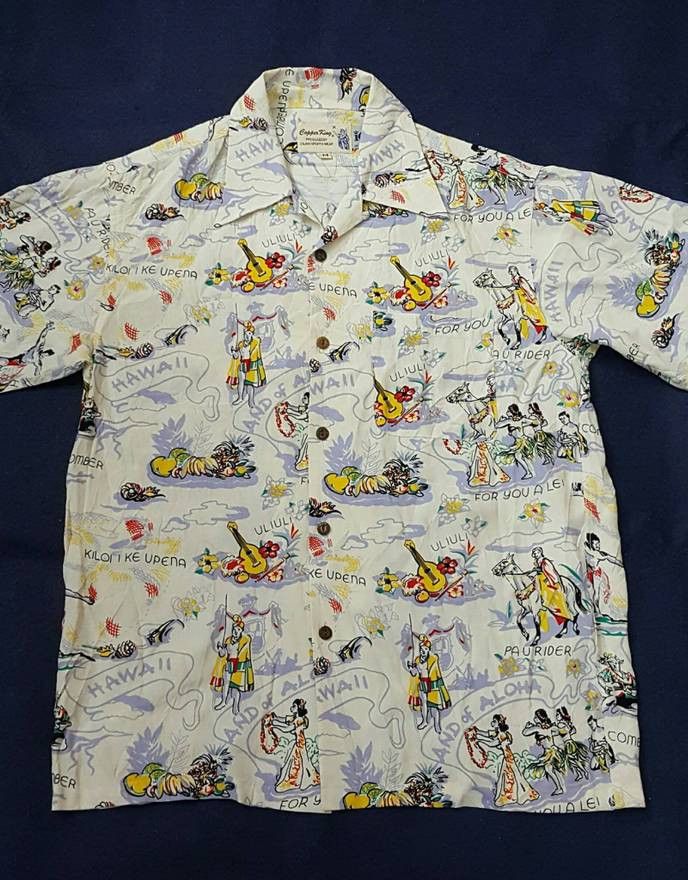 IOLANI Iolani Copper King Rayon Hawaiian Aloha Shirt Size US M / EU 48-50 / 2 - 1 Thumbnail