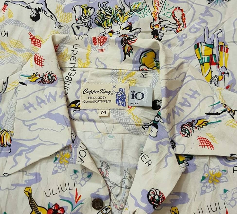 IOLANI Iolani Copper King Rayon Hawaiian Aloha Shirt Size US M / EU 48-50 / 2 - 3 Thumbnail
