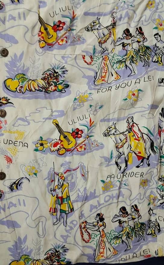IOLANI Iolani Copper King Rayon Hawaiian Aloha Shirt Size US M / EU 48-50 / 2 - 7 Thumbnail