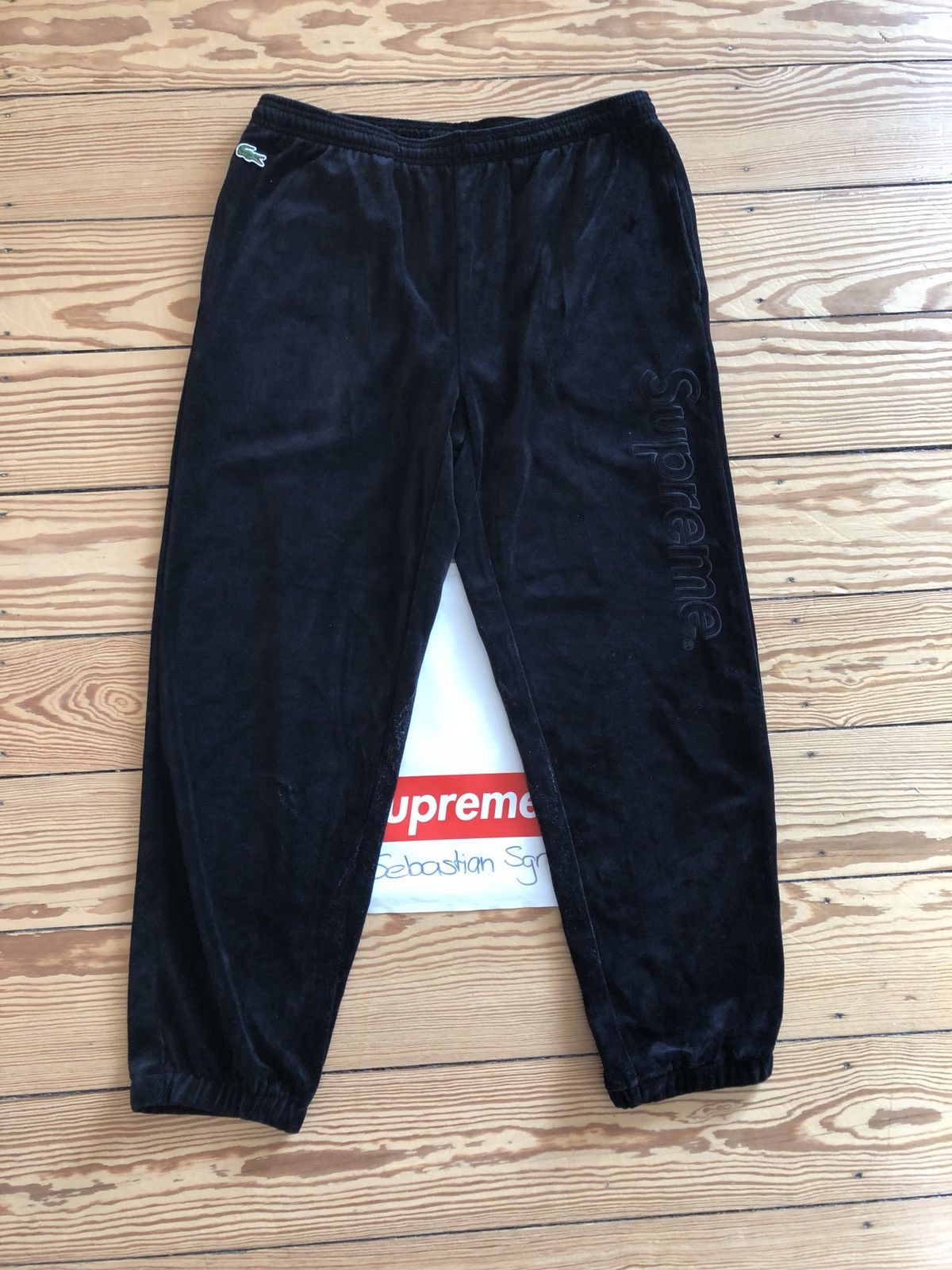 Supreme lacoste velour store pants