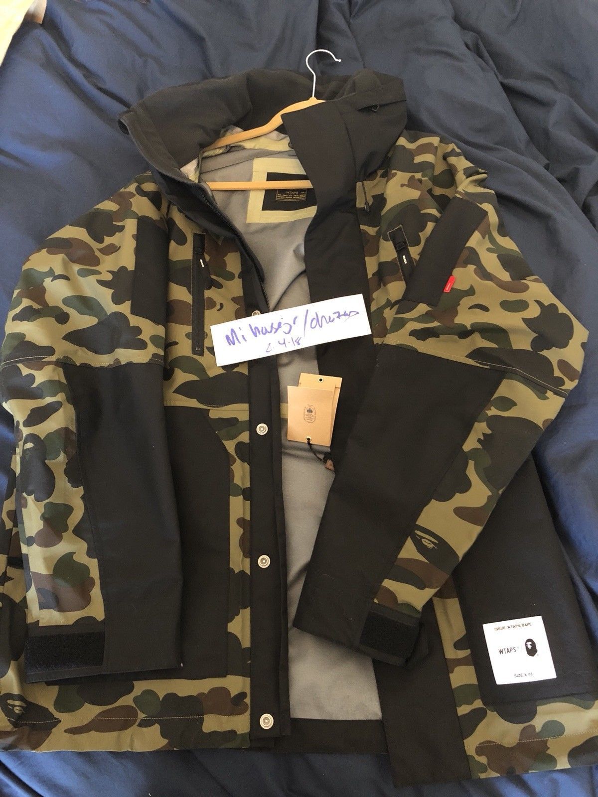 Bape × Wtaps wtaps bape sherpa jacket a bathing ape large | Grailed