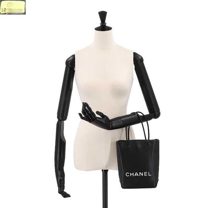 Chanel Chanel Essential Tote Bag Lambskin Black Leather