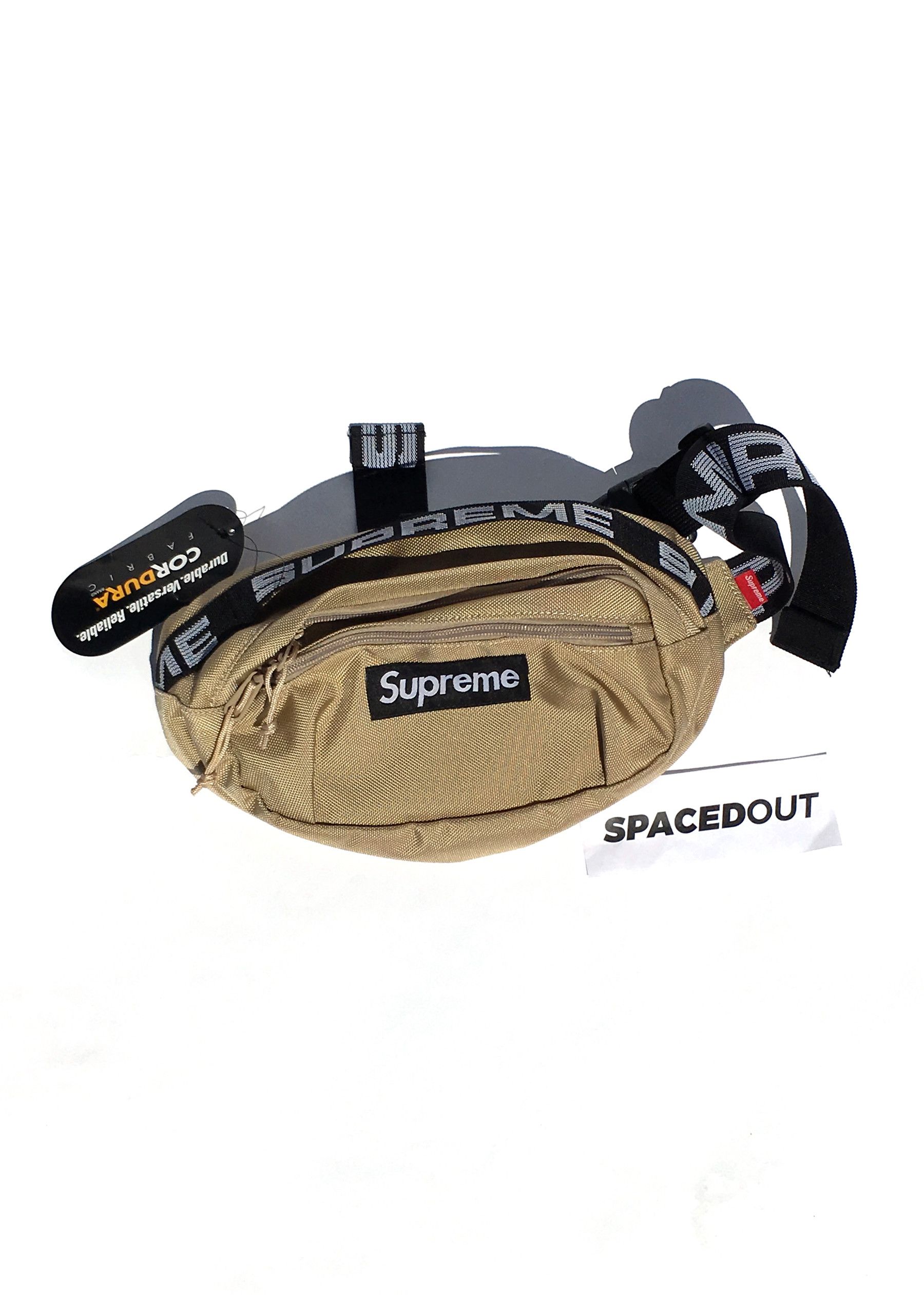 Supreme Supreme SS18 Tan Khaki Logo Waist Bag Fanny Pack Grailed