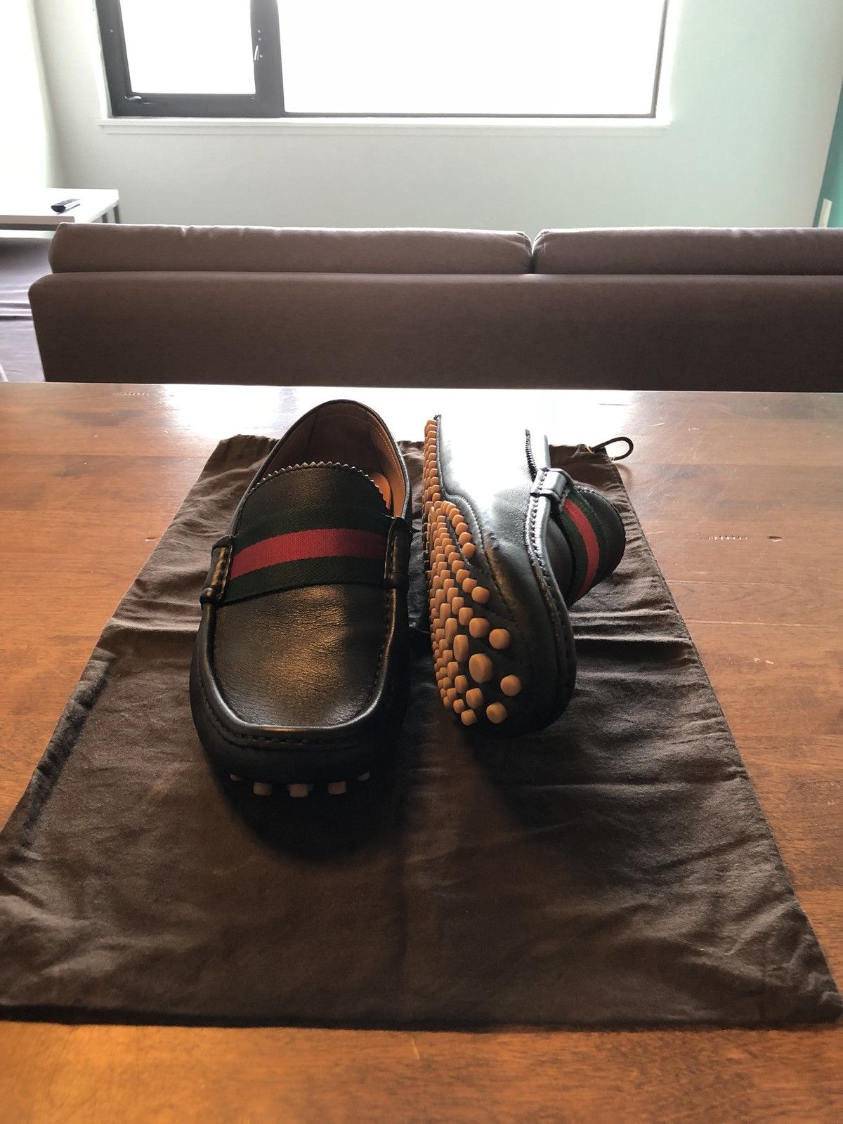 image of Gucci Classic Black Loafers, Men's (Size 8.5)