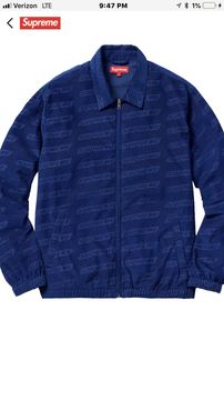 Supreme debossed outlet logo corduroy jacket