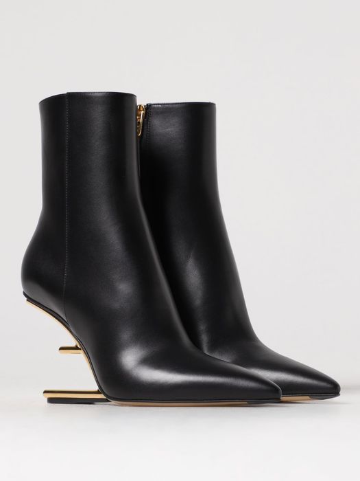 Fendi Fendi Flat Ankle Boots Woman Black Grailed