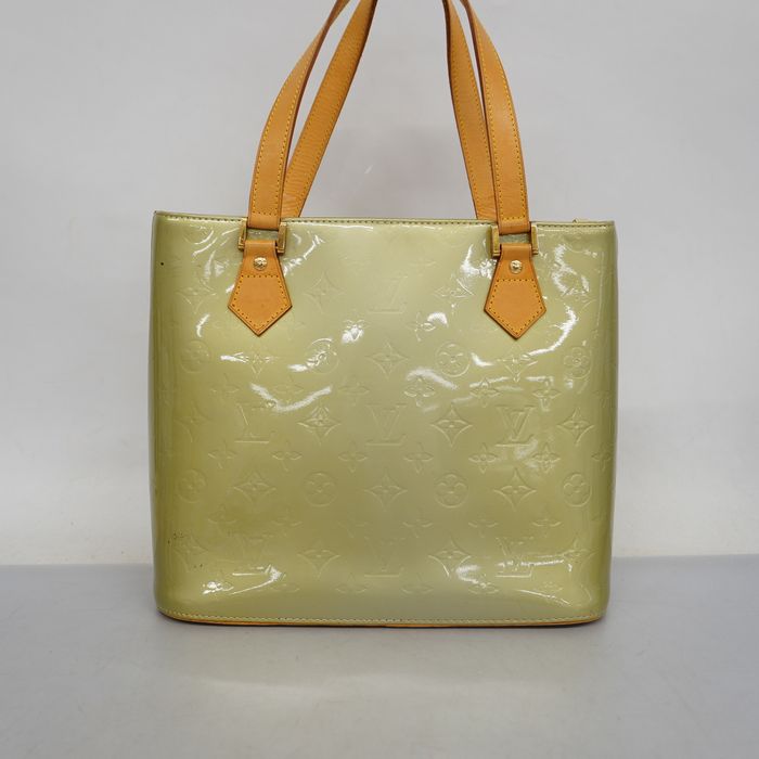 LOUIS VUITTON Handbag M91053 Houston Monogram Vernis green Women Used