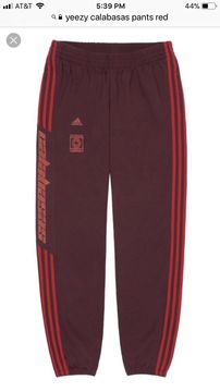 Red calabasas clearance track pants