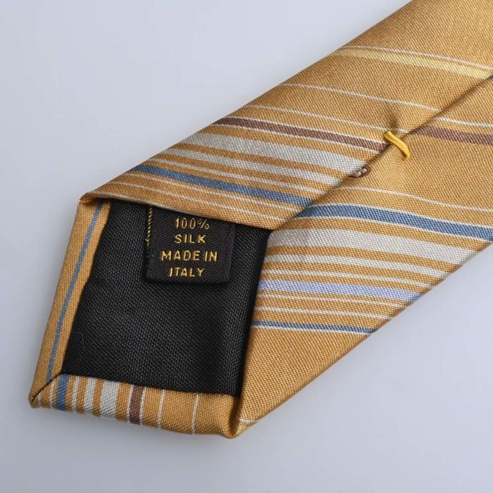 LOUIS VUITTON Louis Vuitton Cravat Monogram Ribbon Tie M71726 Silk Gray  Series Blue Stripe Overall Pattern Logo