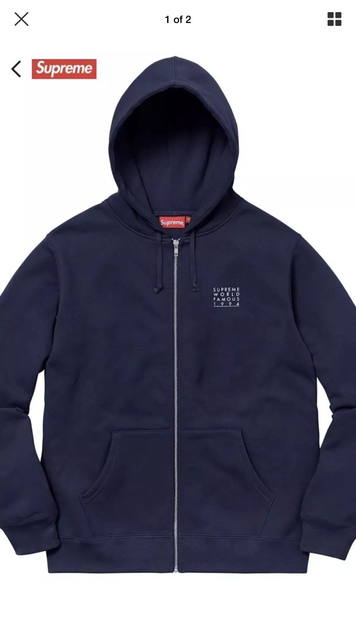 Supreme World Famous Zip Up Hoodie | Grailed