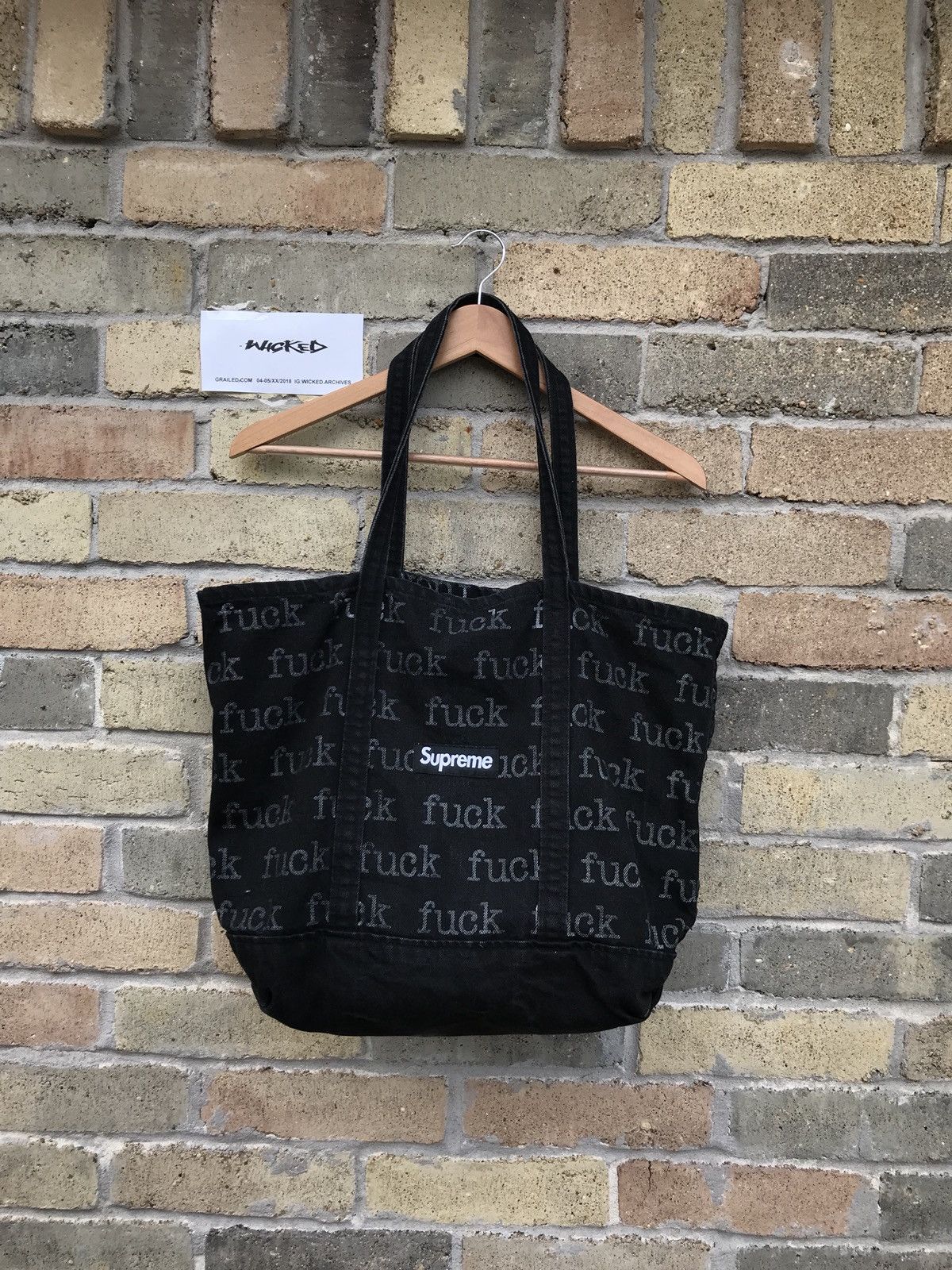 Supreme fuckトートバッグ ブラック Supreme fuckトートバッグ ブラック Supreme Supreme Fuck Tote