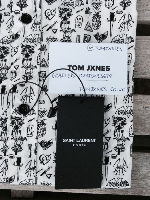 Saint Laurent Paris Saint Laurent Hunx Punx Doodle Shirt 39 Grailed
