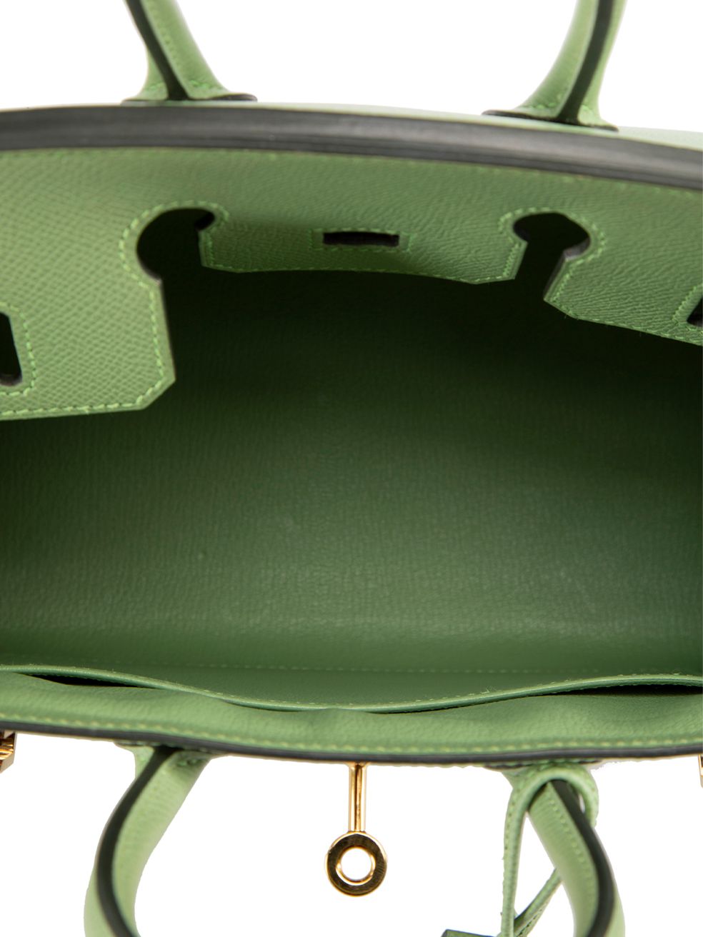 Hermes 2021 Vert Criquet Epsom Leather Sellier GHW Birkin 25 Size ONE SIZE - 5 Thumbnail