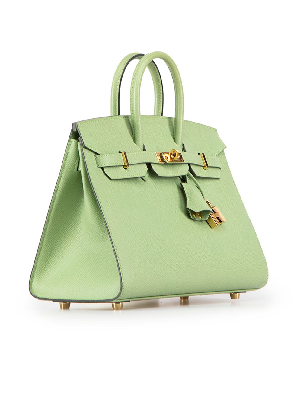 Hermes 2021 Vert Criquet Epsom Leather Sellier GHW Birkin 25 Size ONE SIZE - 2 Preview
