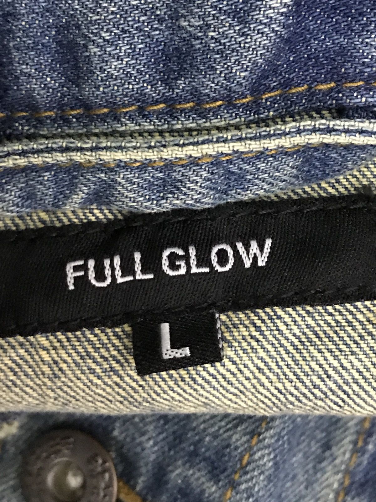 Japanese Brand Japanese Brand Full Glow Distressed Denim Jacket Size US S / EU 44-46 / 1 - 4 Thumbnail