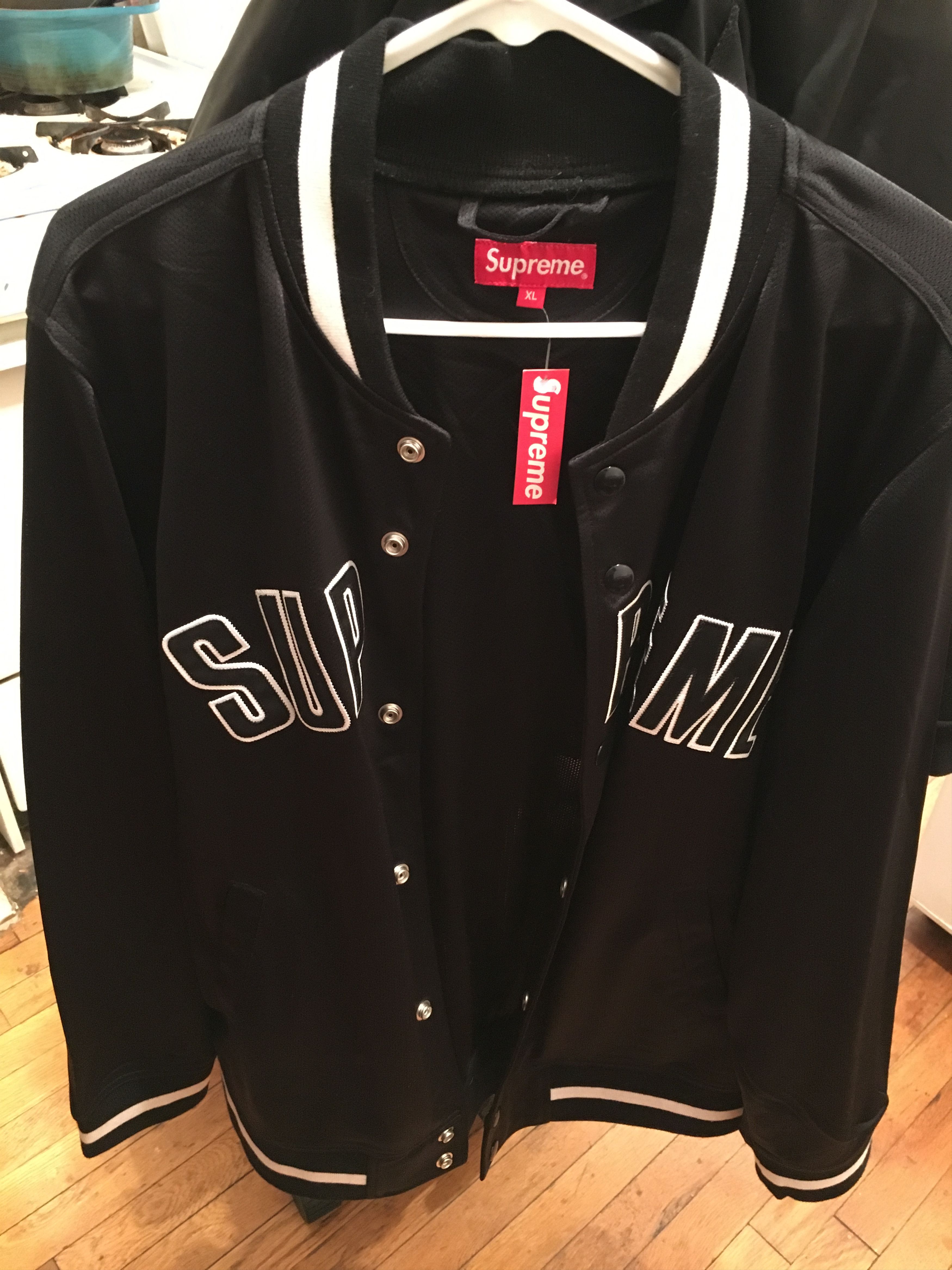 Supreme Supreme Mesh Varsity Jacket | Grailed