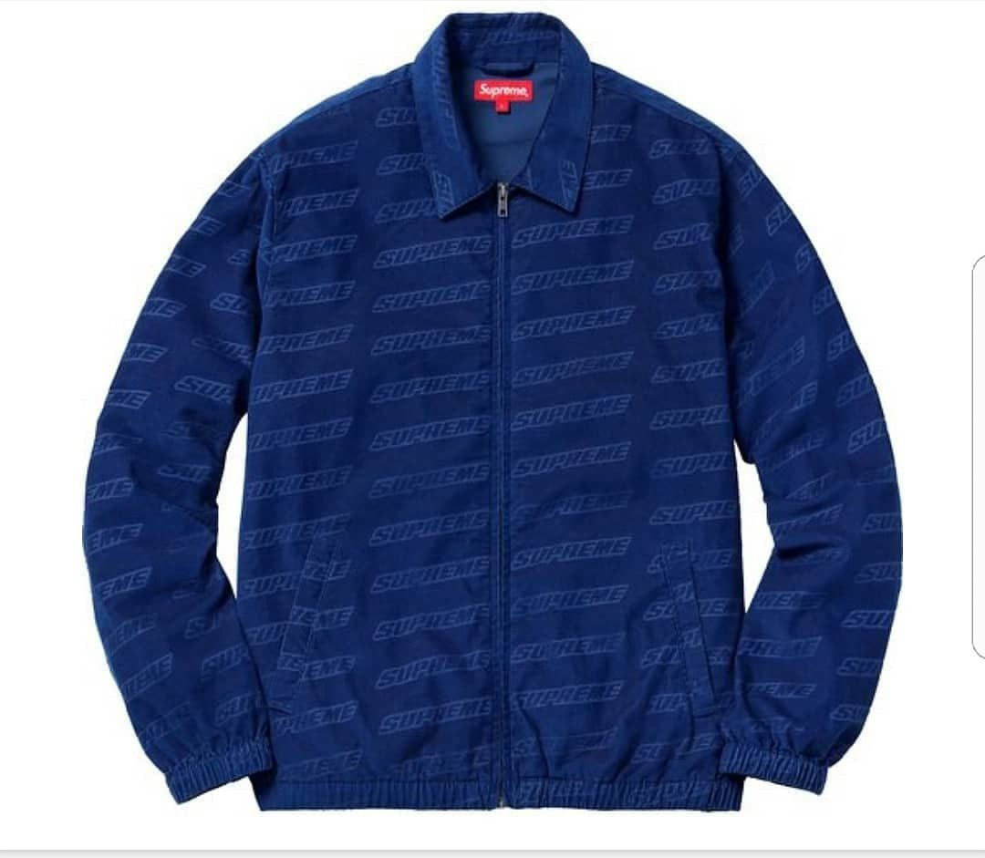 Debossed Logo Corduroy Jacket Bombers 