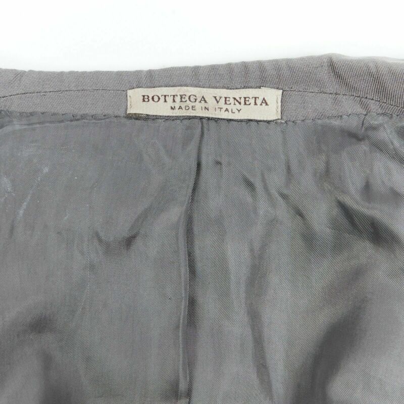Bottega Veneta BOTTEGA VENETA green grey classic tailor cotton blazer jacket pipe trim IT48 M Size 48R - 9 Preview