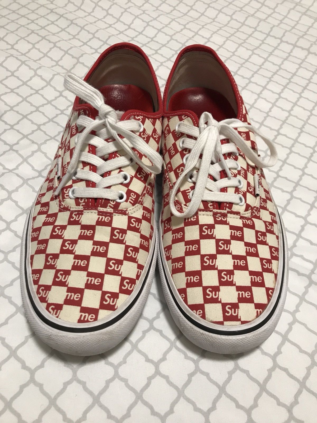 Supreme x Vans Checkered Logo
