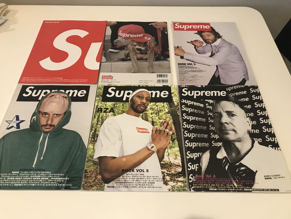 SUPREME Book Vol 4 Star Logo Sticker magazine catalog Japan USED