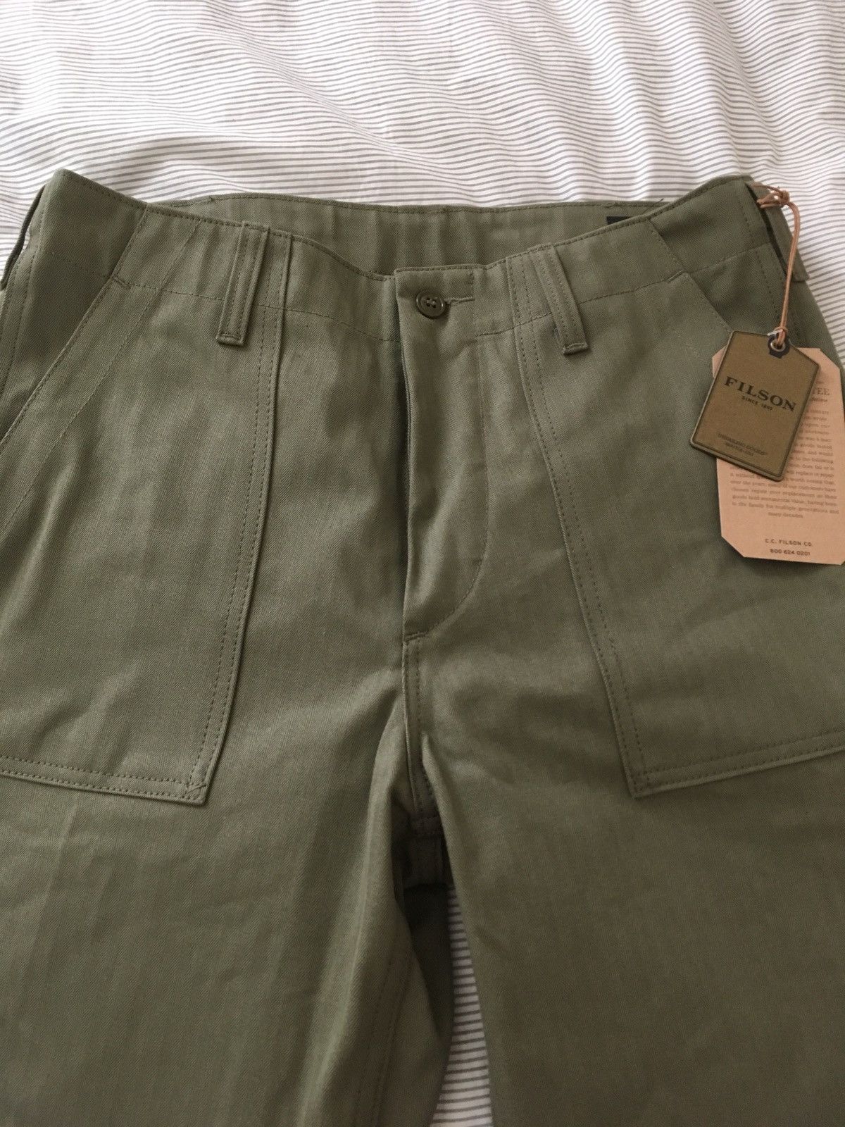 Filson Herringbone Supply Pants | Grailed