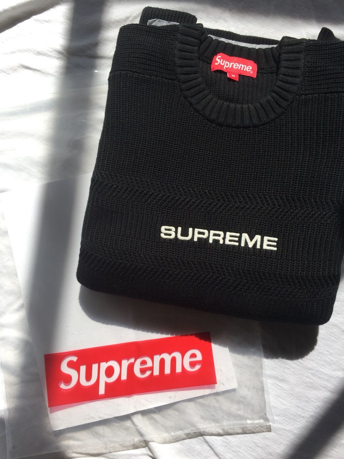 Supreme chest stripe raglan sweater online