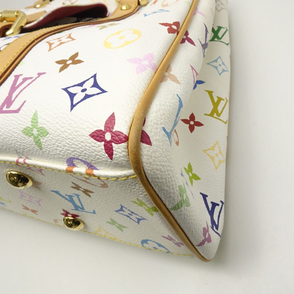 Louis Vuitton Louis Vuitton Multicolor Aurelia MM Bron Tote Bag White Size ONE SIZE - 7 Thumbnail