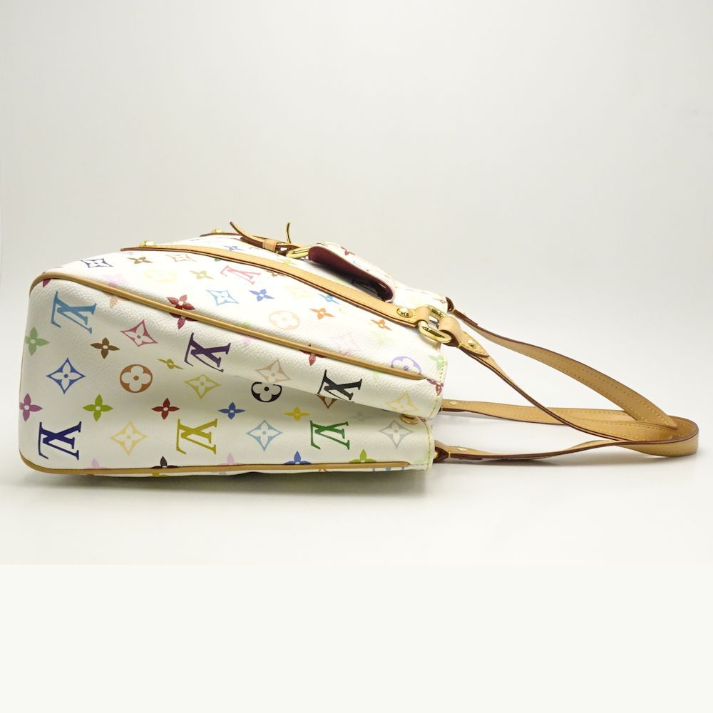 Louis Vuitton Louis Vuitton Multicolor Aurelia MM Bron Tote Bag White Size ONE SIZE - 3 Thumbnail
