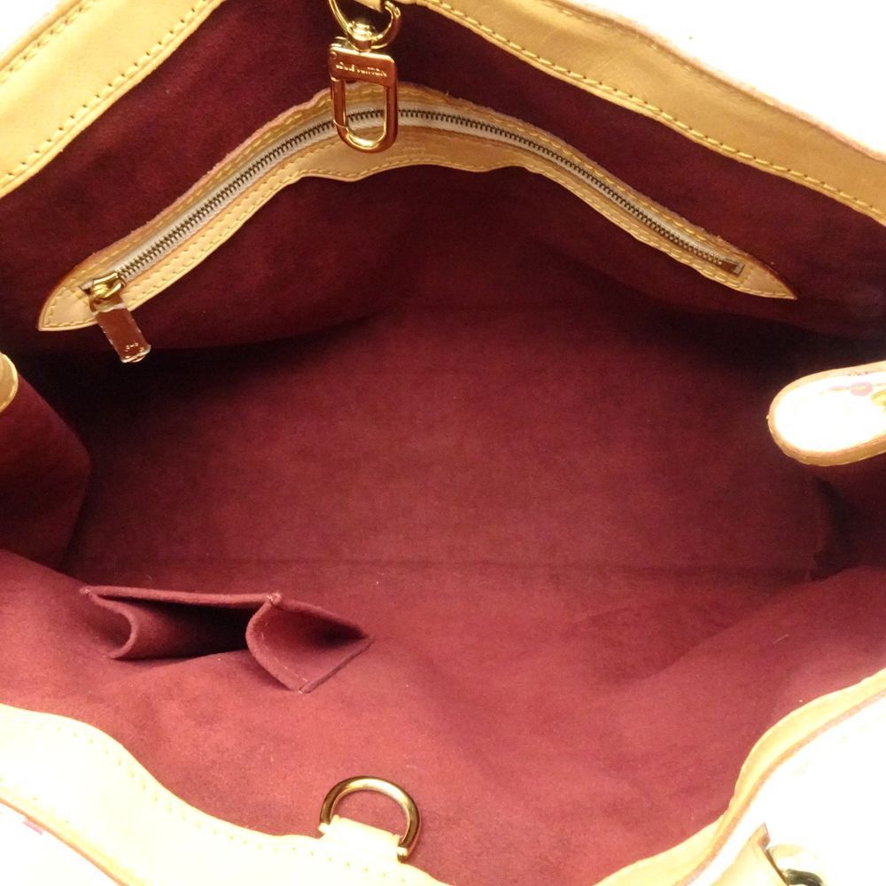 Louis Vuitton Louis Vuitton Multicolor Aurelia MM Bron Tote Bag White Size ONE SIZE - 8 Preview