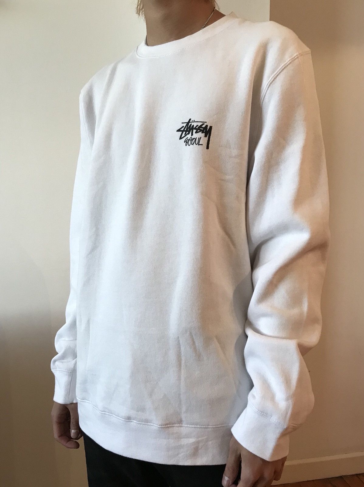 Stussy SEOUL Sweatshirt In White | Grailed