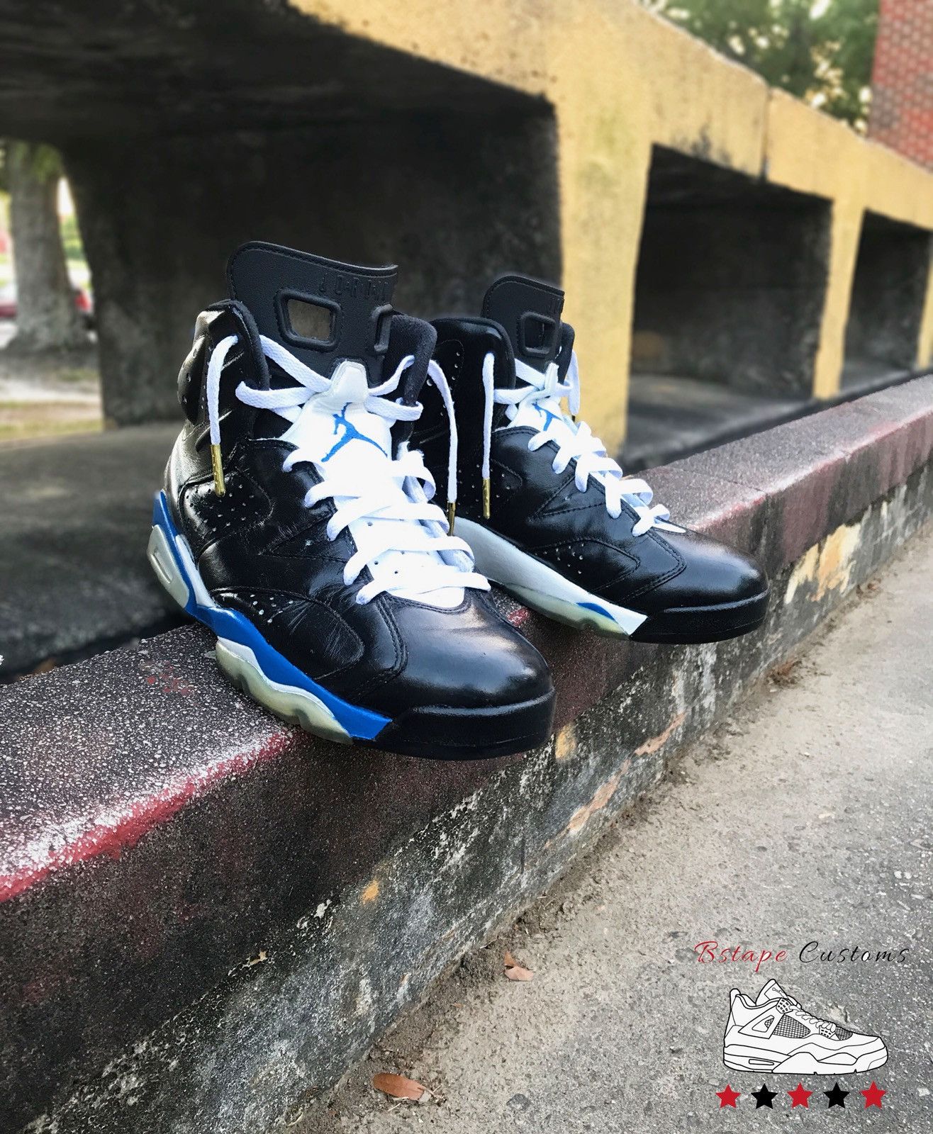 Custom Jordan Sport Blue 6s