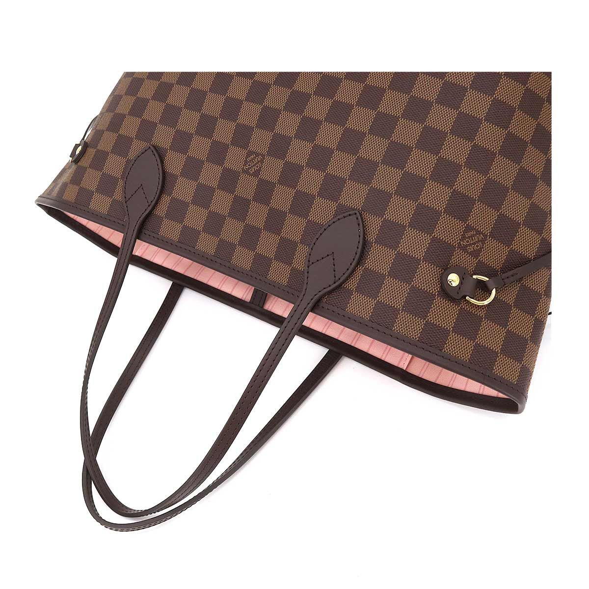 Louis Vuitton Damier Neverfull MM Tote Bag Ebene Rose Ballerine