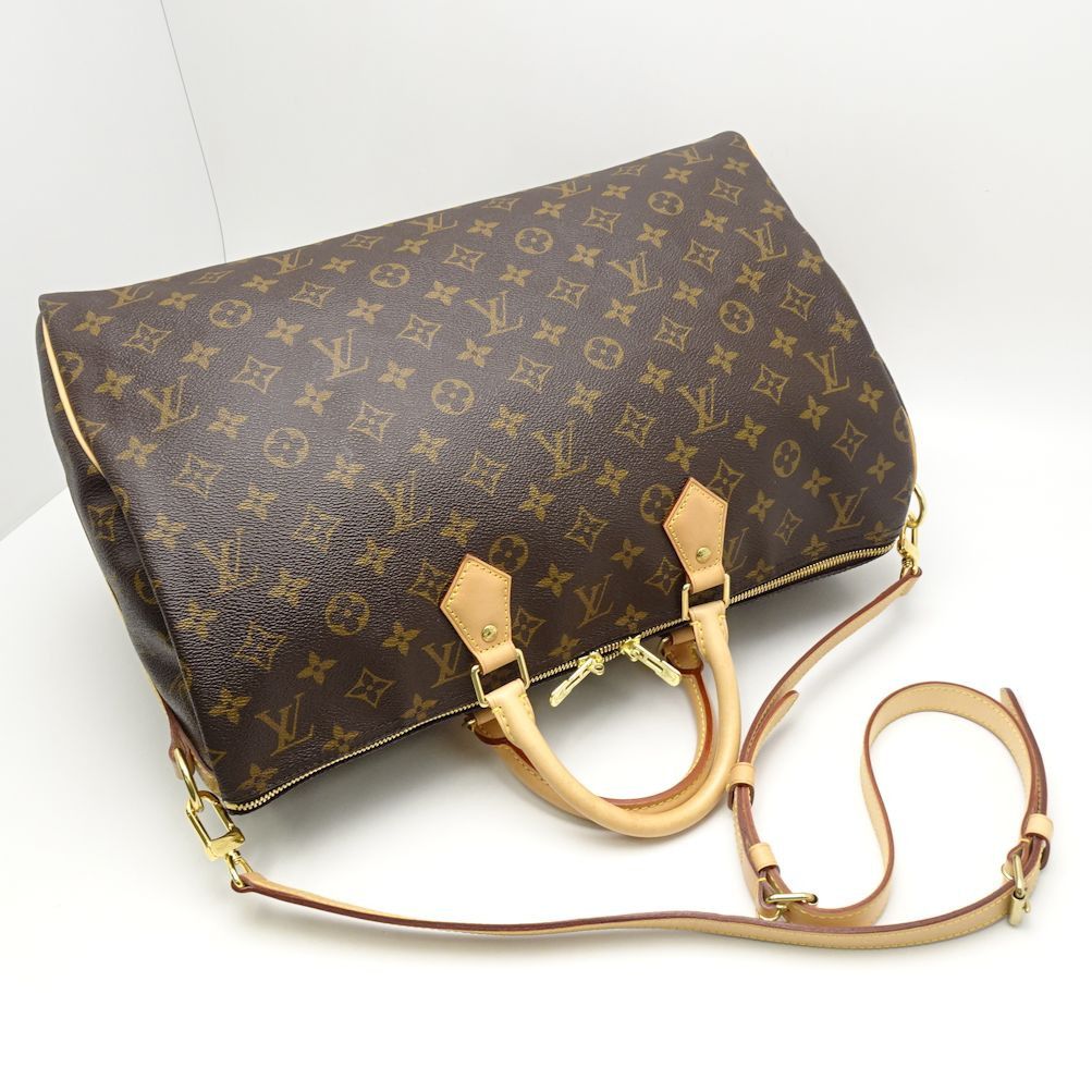 Louis Vuitton Monogram Speedy Bandouliere 40 Brown