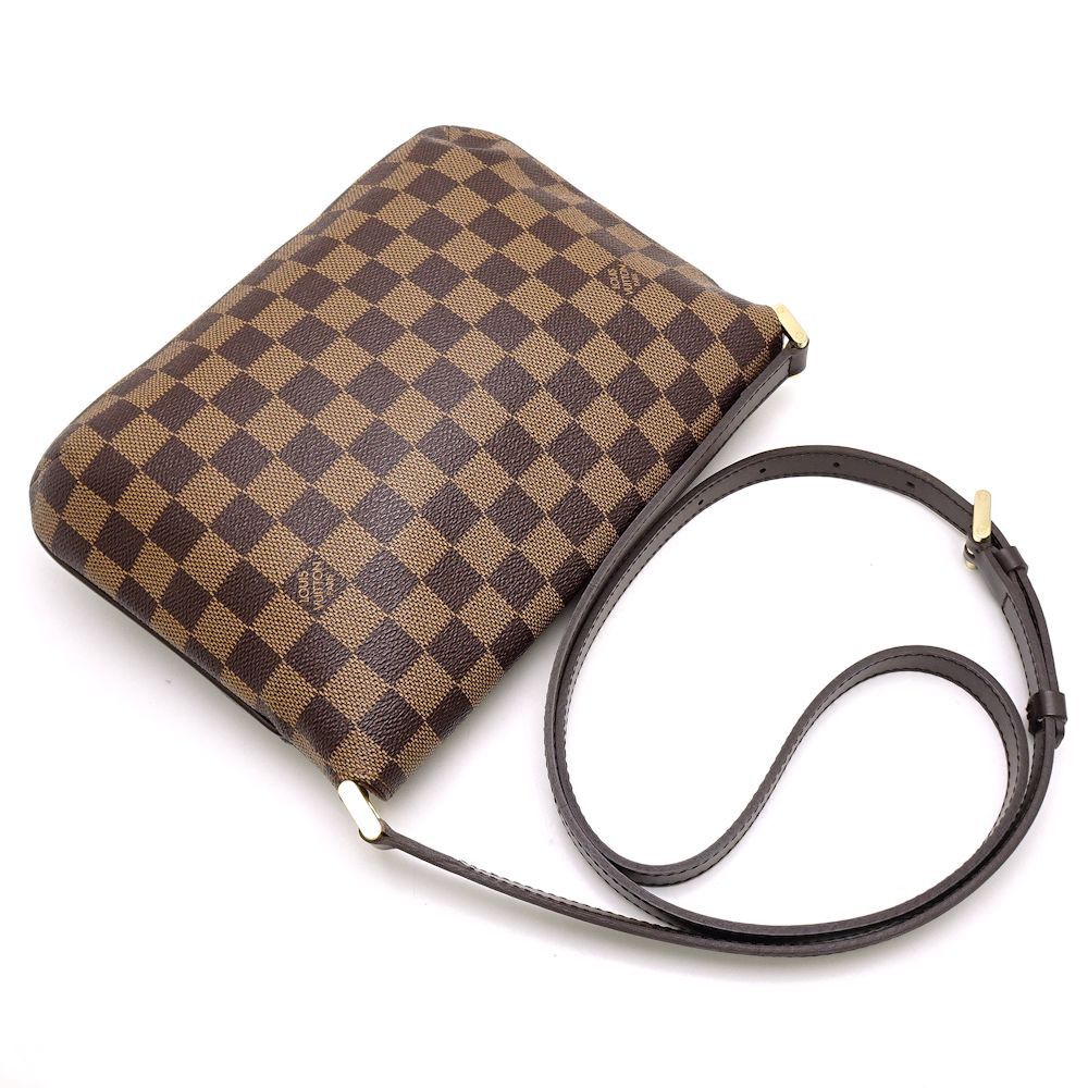Louis Vuitton Damier Musette Tango Long Shoulder Ebene Brown