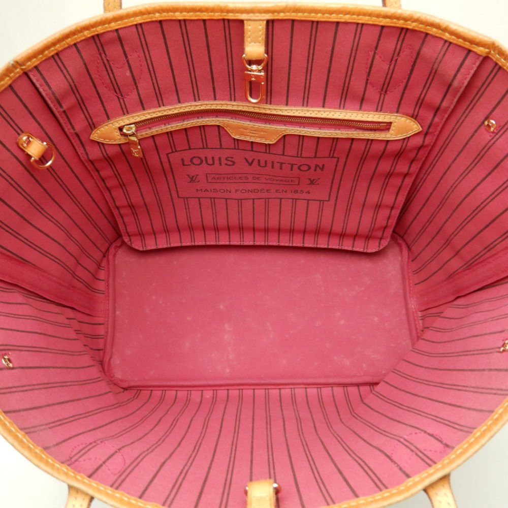 Louis Vuitton Monogram Neverfull MM Pivoine Tote Bag