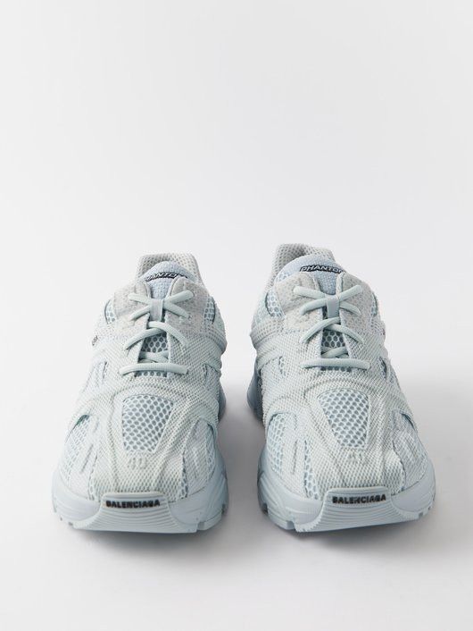 Balenciaga Phantom mesh-paneled sneakers in blue Size US 12 / EU 45 - 3 Thumbnail