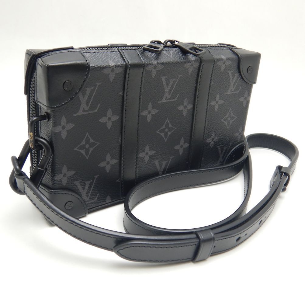 Louis Vuitton Soft Trunk Wallet Shoulder Bag Monogram Eclipse Black