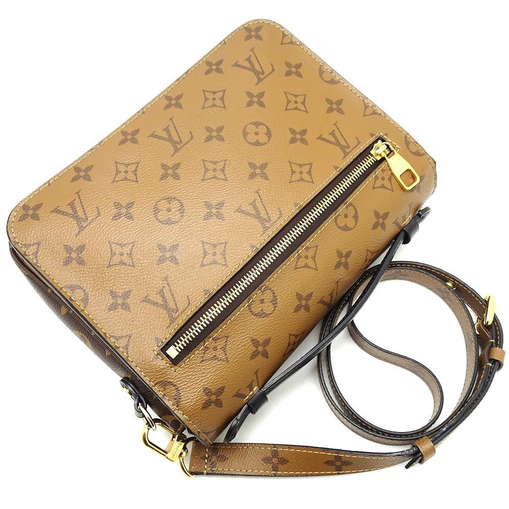 Louis Vuitton Pochette Metis MM Monogram Reverse Brown