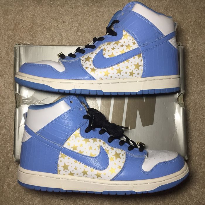 Supreme Supreme x Nike Dunk High Pro SB 'Blue Stars' | Grailed