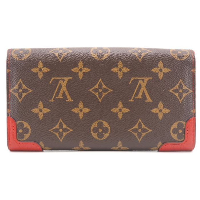 Louis Vuitton 6 Cartes Bifold Wallet Monogram Brown in Coated