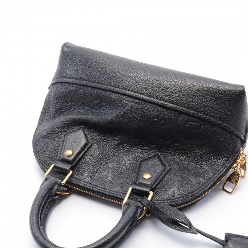 Louis Vuitton Alma BB Monogram Noir Handbag Black 2way