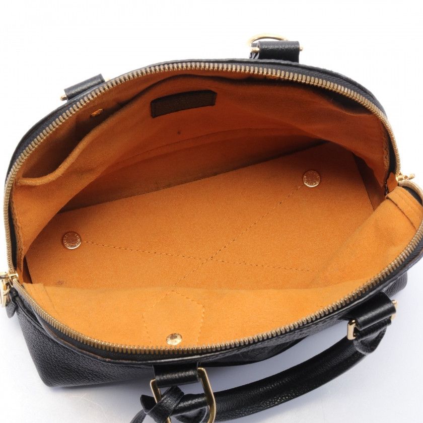 Louis Vuitton Alma BB Monogram Noir Handbag Black 2way