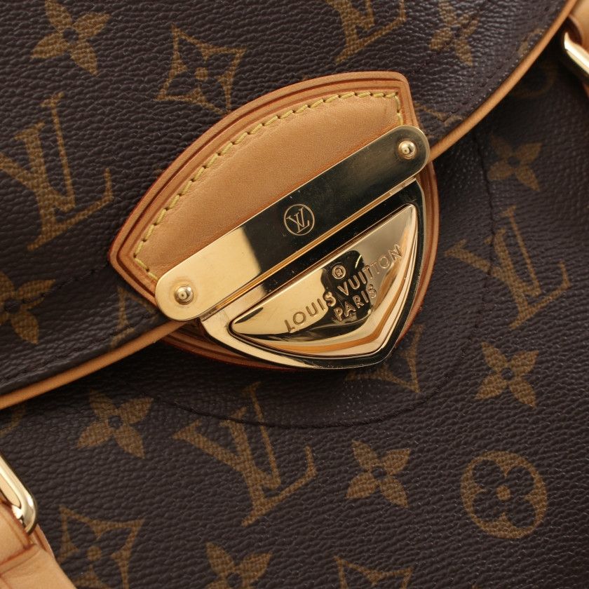 Louis Vuitton Beverly GM Monogram Shoulder Bag Brown