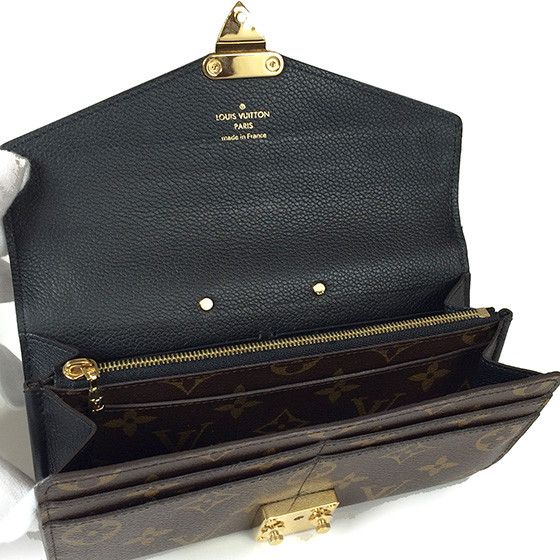 Louis Vuitton Monogram Portefeuille Palace Noir Black Long Wallet